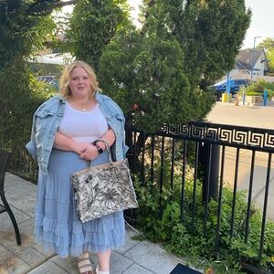 Blue tulle tiered skirt - Maeve by Anthropologie